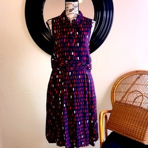 11-1-TYLHO Red White & Blue Sleeveless Midi Dress